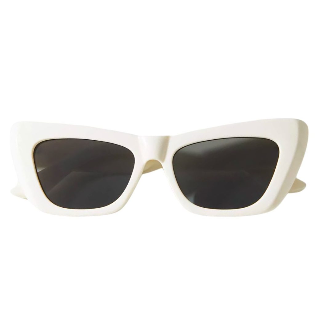 white cat eye sunglasses - anthropologie