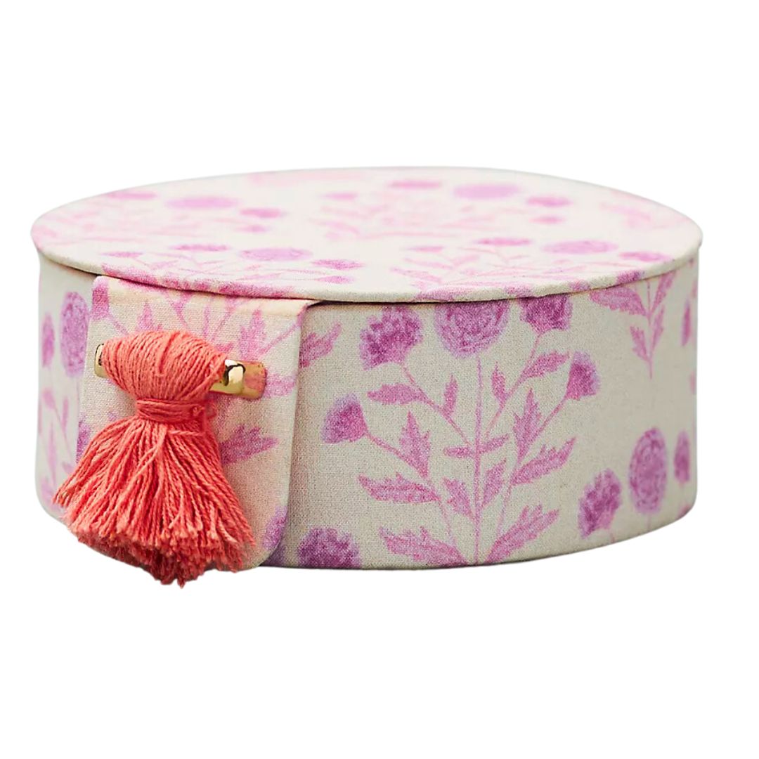 lilac floral small jewelry box - anthropologie