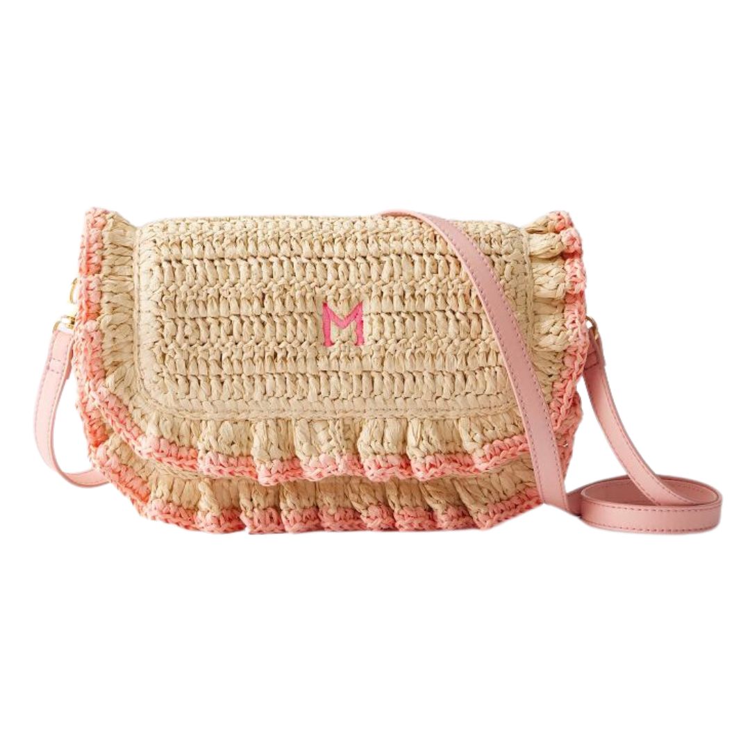 small raffia cross-body bag - mark and graham