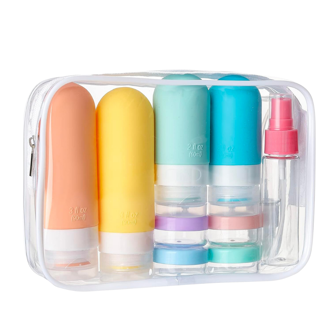 16 Pack Travel Bottles Set - TSA Approved Leak Proof Silicone Squeezable Containers for Toiletries, Conditioner, Shampoo, Lotion & Body Wash Accessories - Amazon