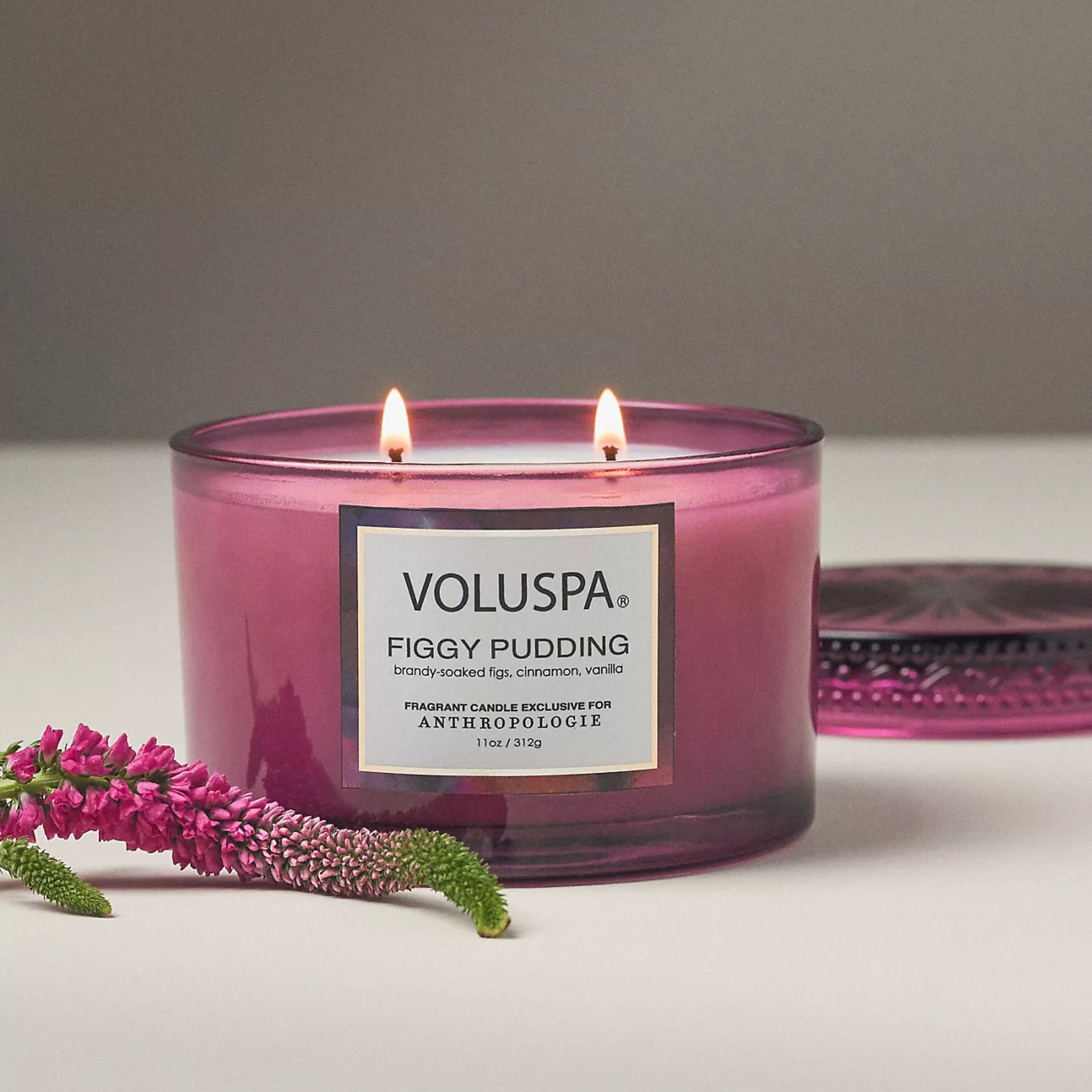 voluspa figgy pudding candle - anthropologie